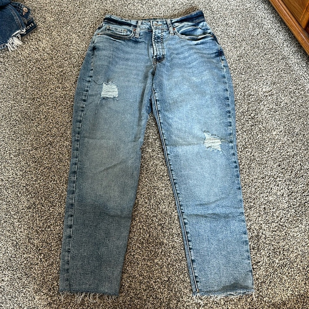Old navy curvy high rise straight jeans